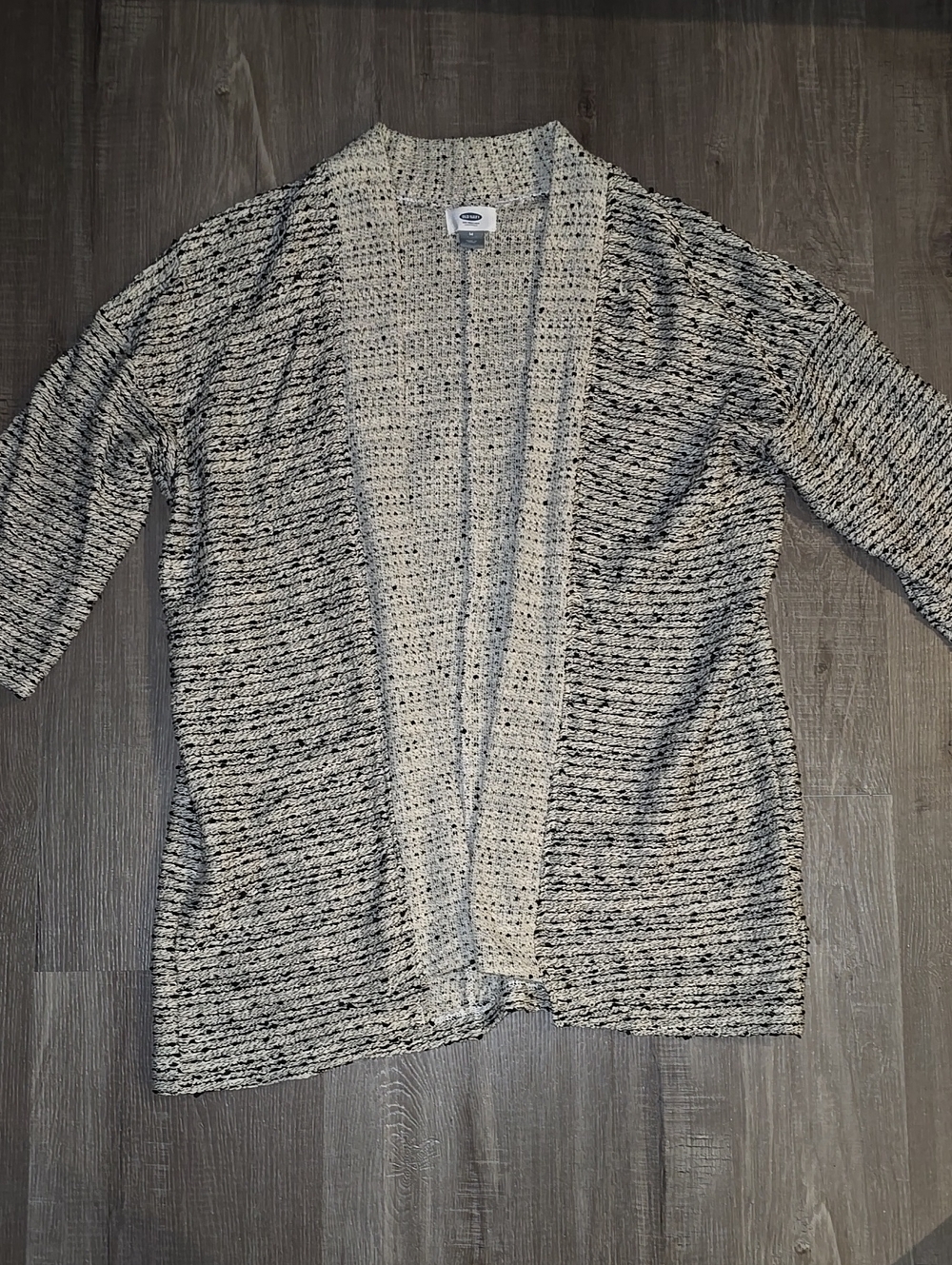 Kimono Open-Front Knit Cardigan